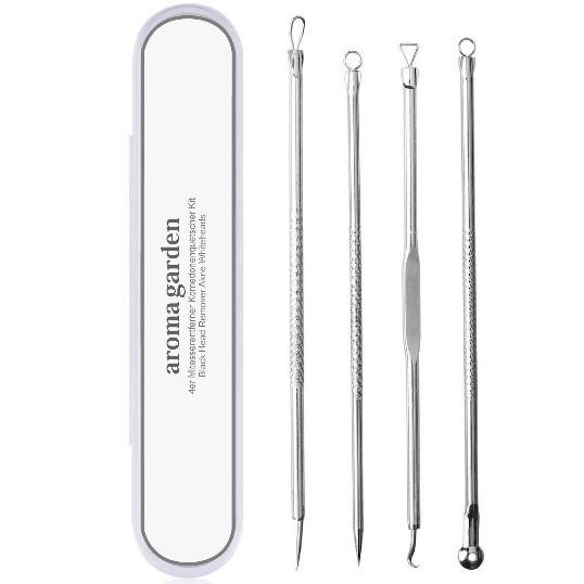 4er Mitesserentferner Komedonenquetscher Set 4er Mitesserentferner Komedonenquetscher Set